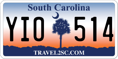 SC license plate YIO514
