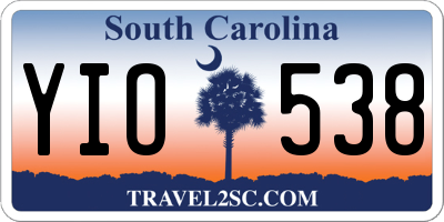 SC license plate YIO538
