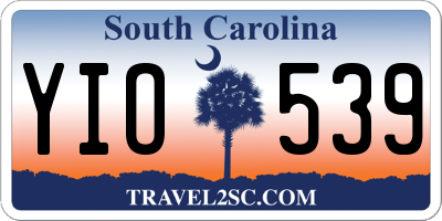 SC license plate YIO539