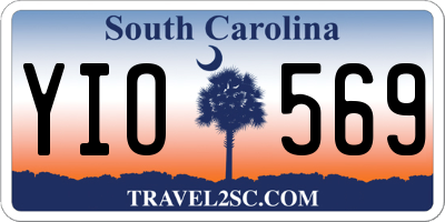 SC license plate YIO569