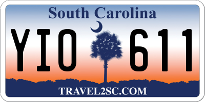 SC license plate YIO611