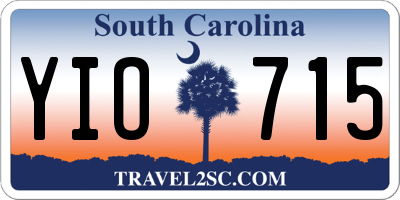 SC license plate YIO715