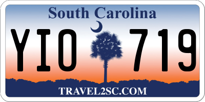 SC license plate YIO719