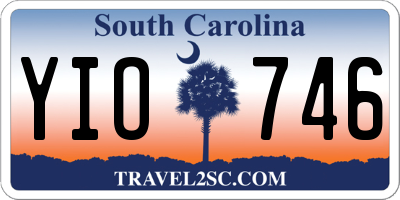 SC license plate YIO746