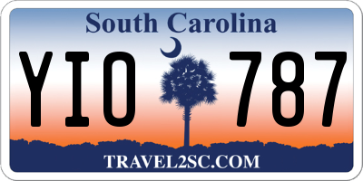 SC license plate YIO787