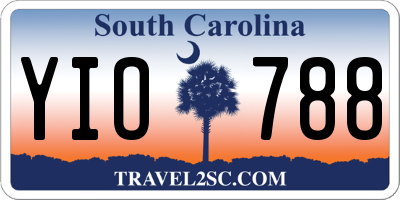 SC license plate YIO788