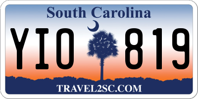 SC license plate YIO819