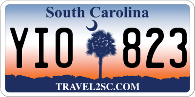 SC license plate YIO823