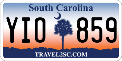 SC license plate YIO859