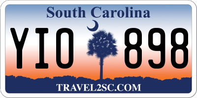 SC license plate YIO898