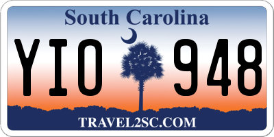 SC license plate YIO948