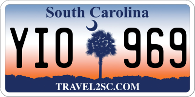 SC license plate YIO969