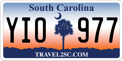 SC license plate YIO977