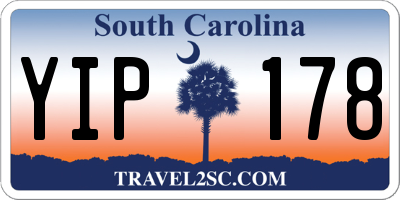 SC license plate YIP178