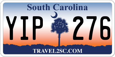 SC license plate YIP276