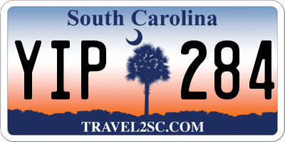 SC license plate YIP284