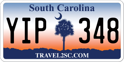 SC license plate YIP348