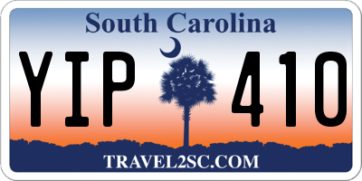 SC license plate YIP410