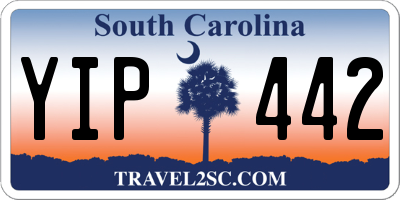 SC license plate YIP442