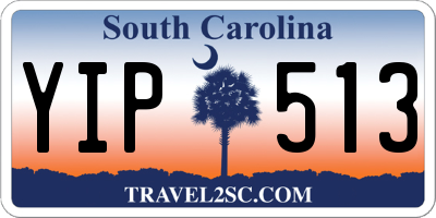 SC license plate YIP513