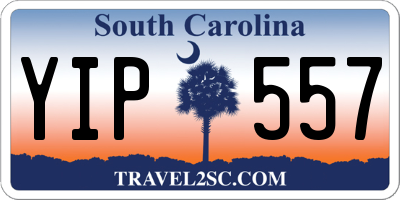 SC license plate YIP557