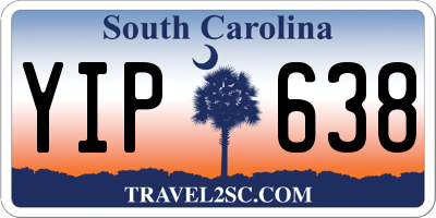 SC license plate YIP638