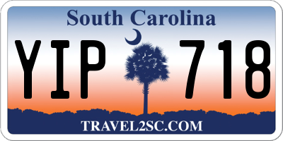SC license plate YIP718