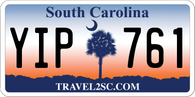 SC license plate YIP761