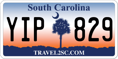 SC license plate YIP829
