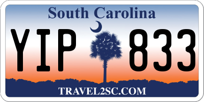 SC license plate YIP833