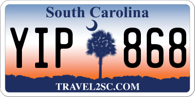 SC license plate YIP868