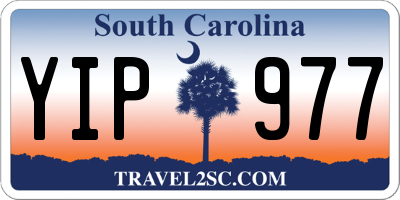 SC license plate YIP977