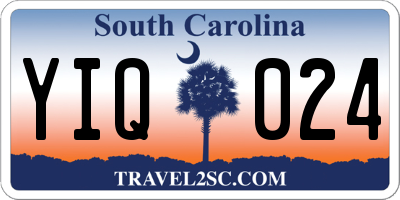 SC license plate YIQ024