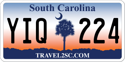 SC license plate YIQ224
