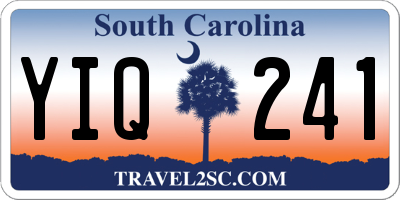 SC license plate YIQ241