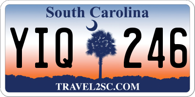 SC license plate YIQ246