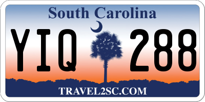 SC license plate YIQ288
