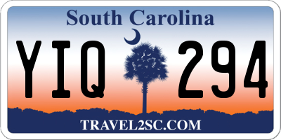 SC license plate YIQ294