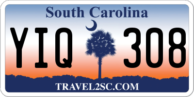 SC license plate YIQ308