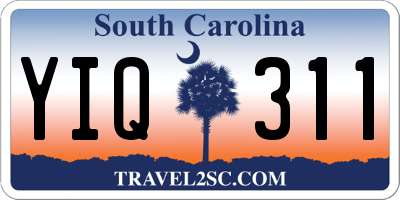 SC license plate YIQ311