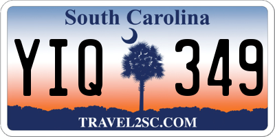 SC license plate YIQ349