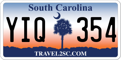 SC license plate YIQ354