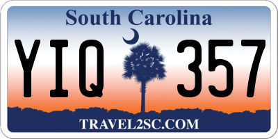 SC license plate YIQ357