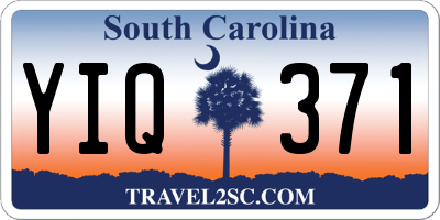 SC license plate YIQ371