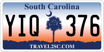SC license plate YIQ376