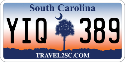SC license plate YIQ389