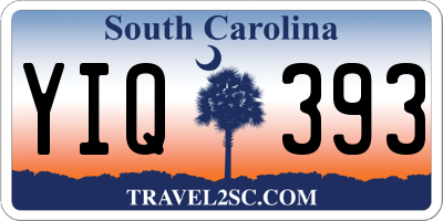 SC license plate YIQ393