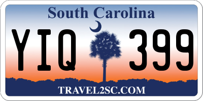 SC license plate YIQ399