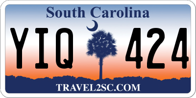 SC license plate YIQ424