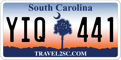 SC license plate YIQ441